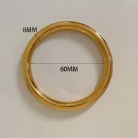 Solid Color IG Style Simple Style 16K Gold Plated White Gold Plated Gold Plated 304 Stainless Steel Bangle In Bulk sku image 3
