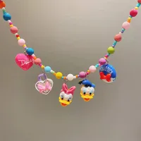 New New Style Colorful Beaded XINGX Small Flower Bear Necklace Cute Children Cartoon Beads Of Necklace Necklace Necklace sku image 30