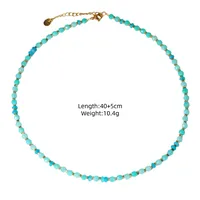 Geometric Simple Style Classic Style Natural Stone Titanium Steel Necklace Wholesale sku image 4