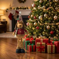 Christmas Doll Christmas Retractable Elderly Snowman Elk Christmas Decoration Supplies Christmas Atmosphere Decorations sku image 10