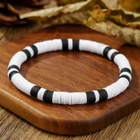 Round Hip-Hop Vintage Style Wood Bracelets Wholesale sku image 25
