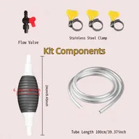 Manual  Gasoline Oil Suction Pump Tube Kit With Airbag And Metal Clamp For Car And Truck Fuel Oil Transfer sku image 68