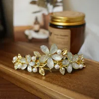 Elegant Fashion Imitation Opal Spring Clip Temperament Head Clip Horizontal Clip All-Match Hairpin Hairpin Hair Accessories For Fair Lady Headdress sku image 49