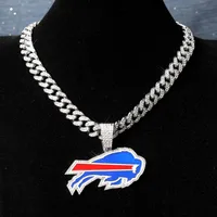 Geometric Hip-Hop Vintage Style Rhinestones Zinc Alloy Pendant Necklace Wholesale sku image 5