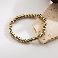 Round Hip-Hop Retro 304 Stainless Steel Bracelets In Bulk sku image 23