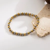 Round Hip-Hop Retro 304 Stainless Steel Bracelets In Bulk sku image 25