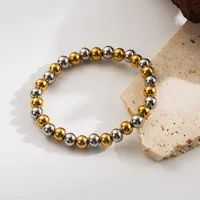 Round Hip-Hop Retro 304 Stainless Steel Bracelets In Bulk sku image 24
