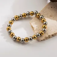 Round Hip-Hop Retro 304 Stainless Steel Bracelets In Bulk sku image 22