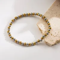 Round Hip-Hop Retro 304 Stainless Steel Bracelets In Bulk sku image 27