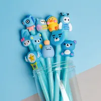 Barrel Creative New Gel Pen Cute Teenage Girl's Romance Doll Cartoon Student Stationery Water-based Sign Pen 10 Pcs sku image 1