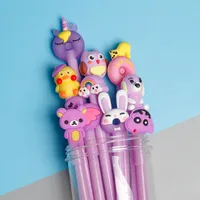 Barrel Creative New Gel Pen Cute Teenage Girl's Romance Doll Cartoon Student Stationery Water-based Sign Pen 10 Pcs sku image 6