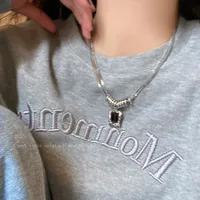 Necklace For Women New And New Style 2025 New Fashion Clavicle Chain Sweet Cool Style Lovely Sweater Chain Metal Texture High Sense For Women sku image 28