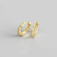 Geometric Fashion 925 Sterling Silver Gem Plating Earrings Ear Studs sku image 2