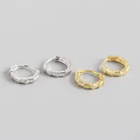 Géométrique Mode Argent Sterling 925 Gemme Placage Des Boucles D'Oreilles Boucles D'Oreilles main image 5