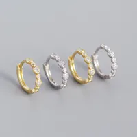 Geometric Fashion 925 Sterling Silver Gem Plating Earrings main image 4