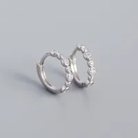 Geometric Fashion 925 Sterling Silver Gem Plating Earrings sku image 1