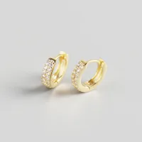 Geometric Fashion Gem Plating Earrings sku image 2