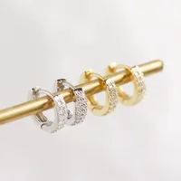 Geometric Fashion Gem Plating Earrings main image 4