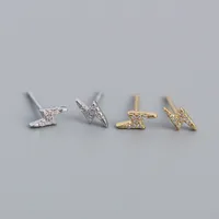 Fashion Lightning Plating Gem Earrings Ear Studs main image 5