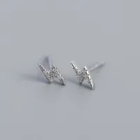 Fashion Lightning Plating Gem Earrings Ear Studs sku image 1