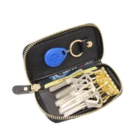 Wholesale Cowhide Key Case Key Case Women's Coin Purse Card Case Zipper Multi-function Key Case main image 4