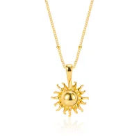 Sun Casual Modern Style Simple Style 18K Gold Plated Silver Plated 925 Sterling Silver Pendant Necklace Long Necklace Necklace Wholesale main image 5