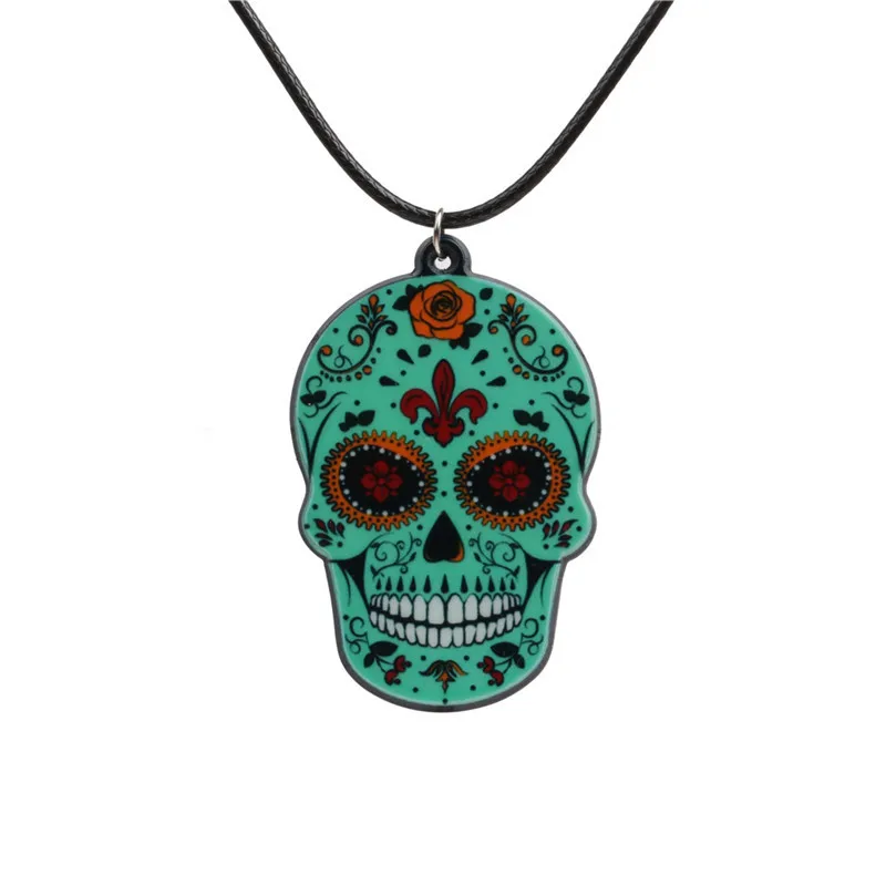 Skull Fashion Arylic Necklace Wholesale