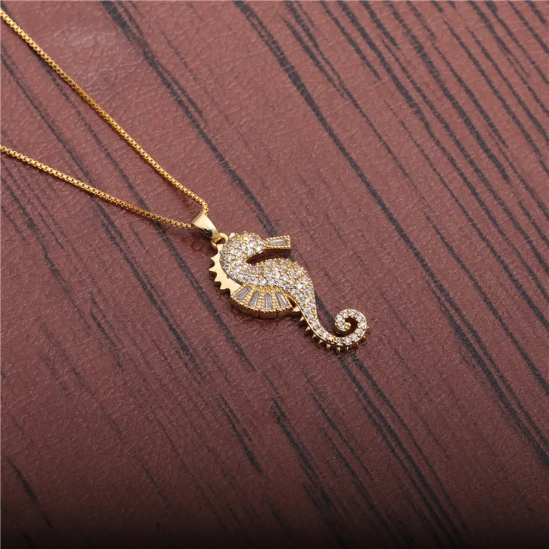 Hippocampus Fashion Copper Necklace Wholesale