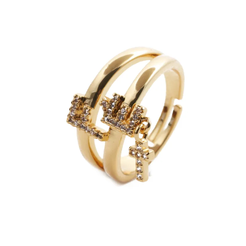 Mode Le Cuivre Zircon Unisexe
