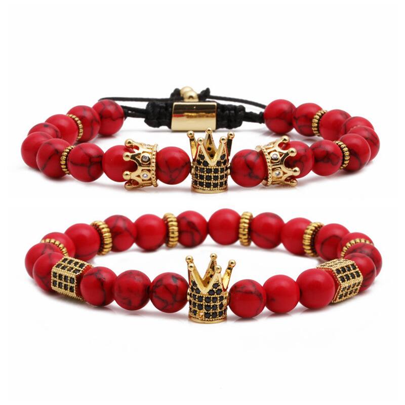 Couronne Mode Le Cuivre Bracelets De Gros