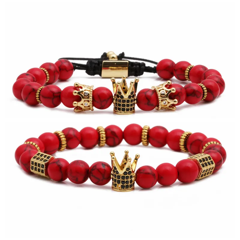 Crown Fashion Copper Bracelets Wholesale