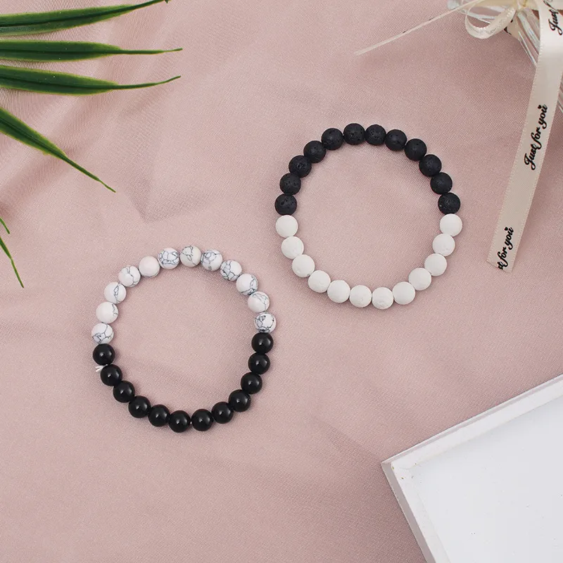 Bloc De Couleur Style Simple Pierre Bracelets De Gros