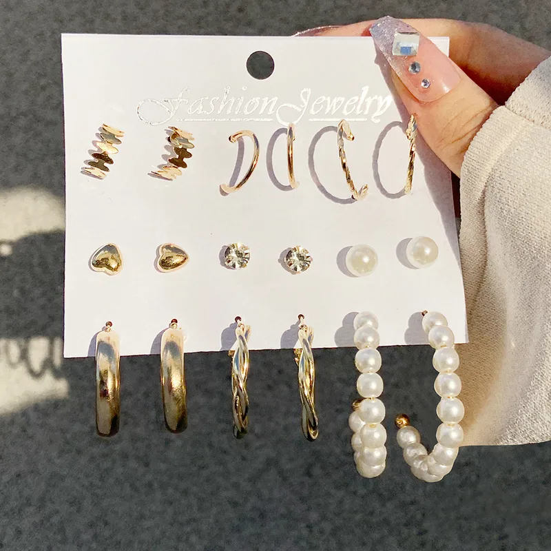 Geometric Pastoral Metal Earrings