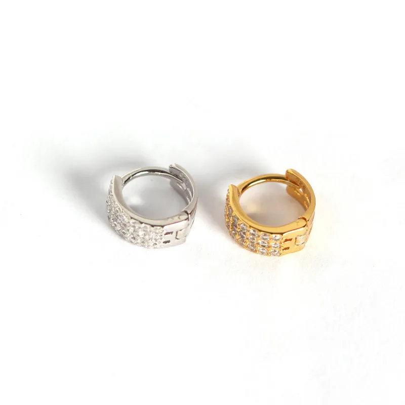 Geometric Fashion Gem Diamond Earrings