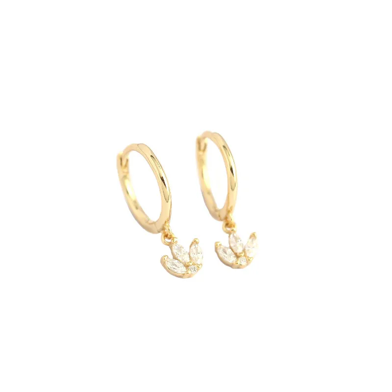 Geometric Fashion 925 Sterling Silver Gem Plating Earrings