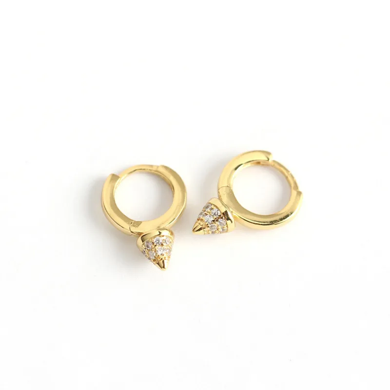 Geometric Fashion Gem Plating Earrings Ear Studs