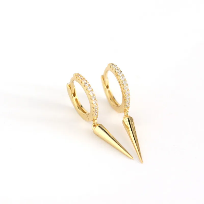 Geometric Fashion Gem Plating Earrings