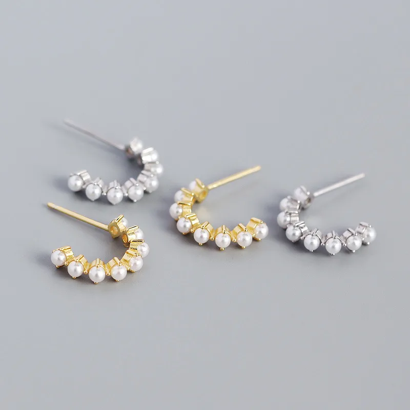 Geometric Fashion Gem Plating Earrings
