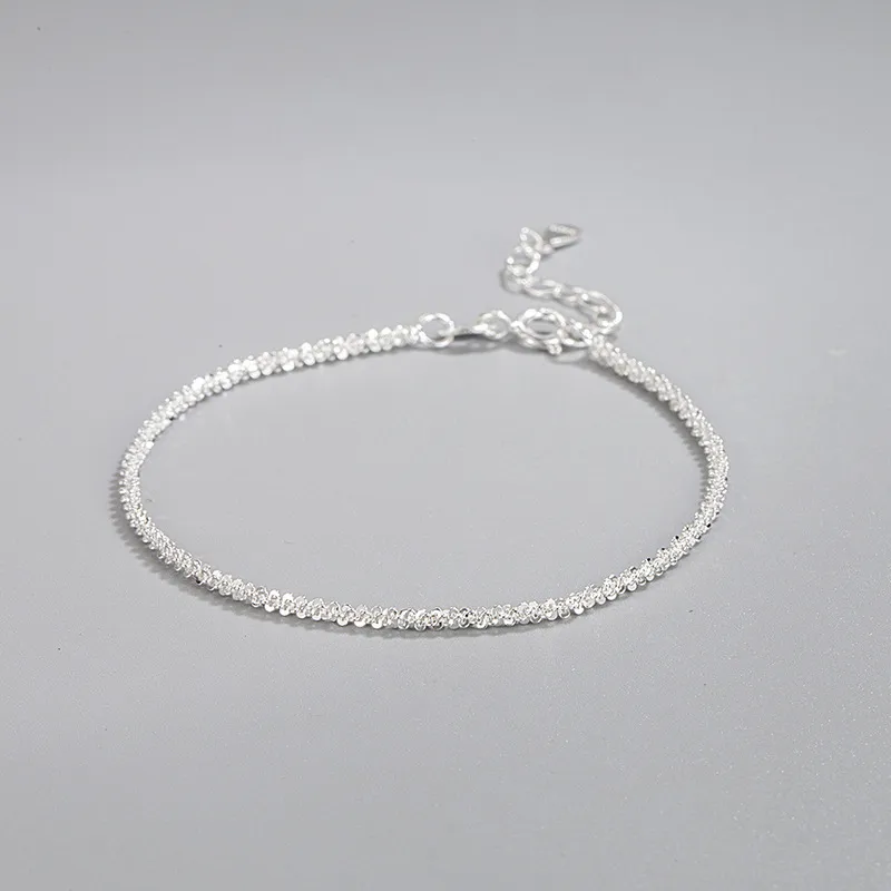 Waves  Style No Inlaid 925 Sterling Silver Bracelets Wholesale