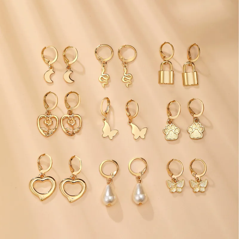 Alliage Placage Des Boucles D'Oreilles