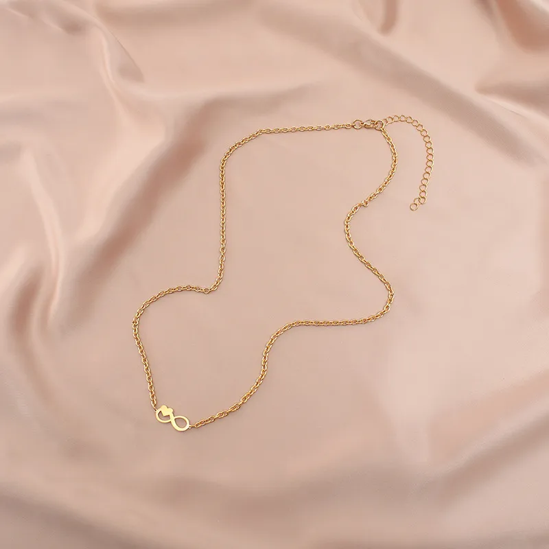 Letter Simple Style Titanium Steel Pendant Necklace Wholesale