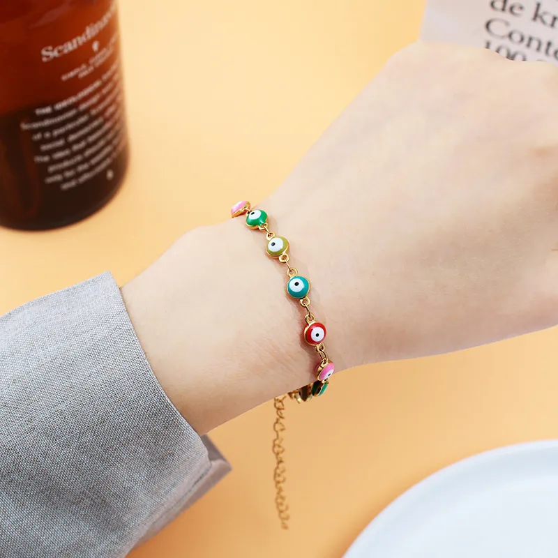 Eye Fashion 304 Stainless Steel No Inlaid Bracelets In Bulk
