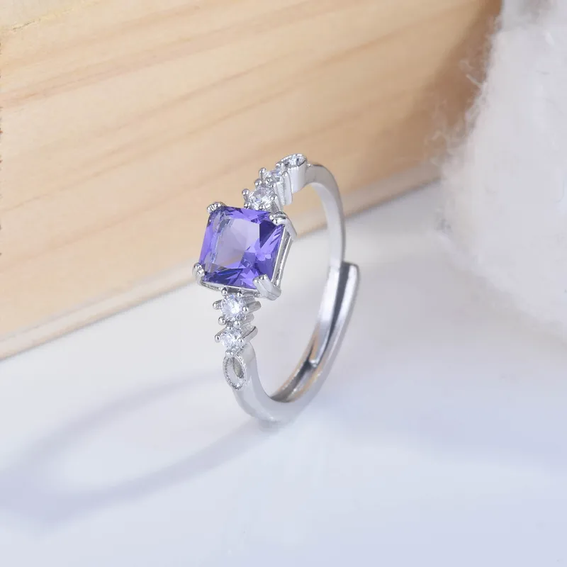 Fashion Copper Geometric Diamond Artificial Gemstones Women'S