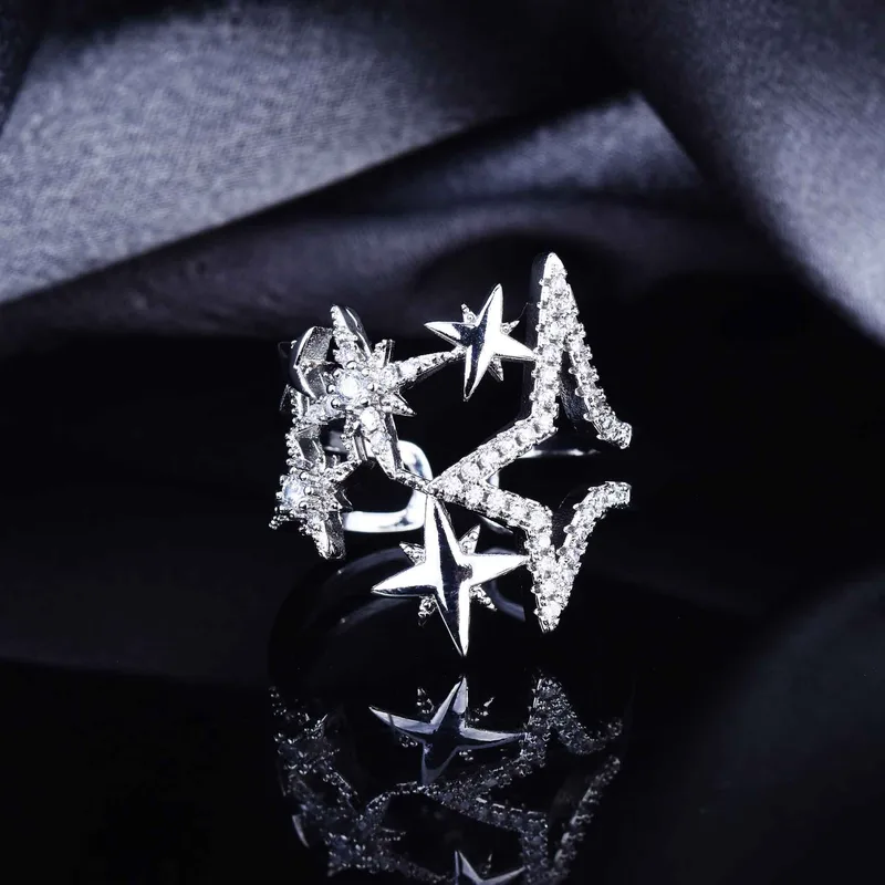 Le Cuivre Star Diamant Pierres Précieuses Artificielles Femmes