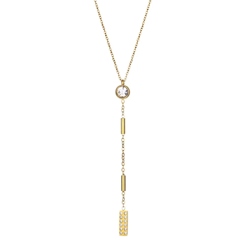 Geométrico Estilo Simple Acero Inoxidable 304 Collar Venta Al Por Mayor