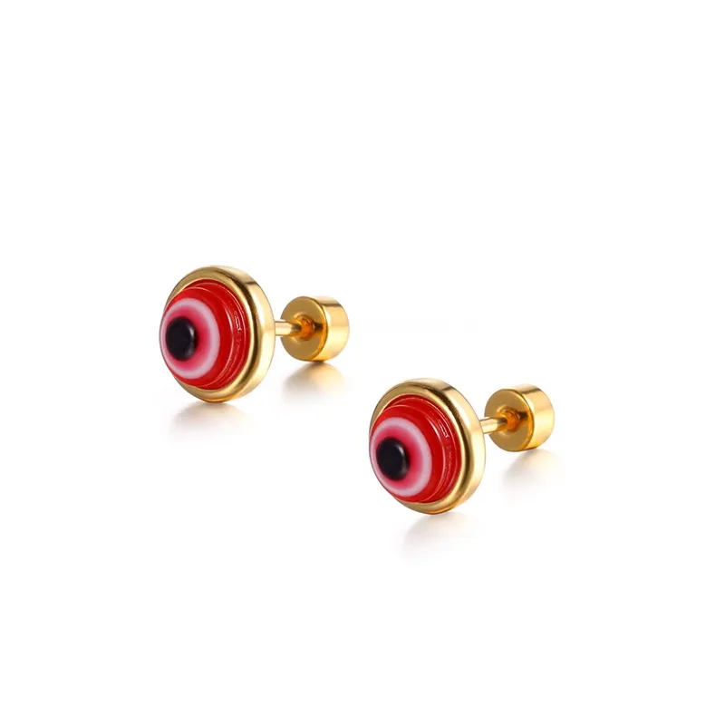 1 Piece Eye Simple Style 304 Stainless Steel Ear Studs