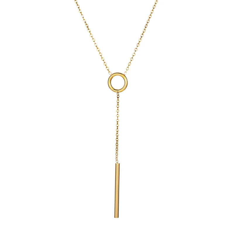 Fleur Style Simple Acier Inoxydable 304 Collier De Gros