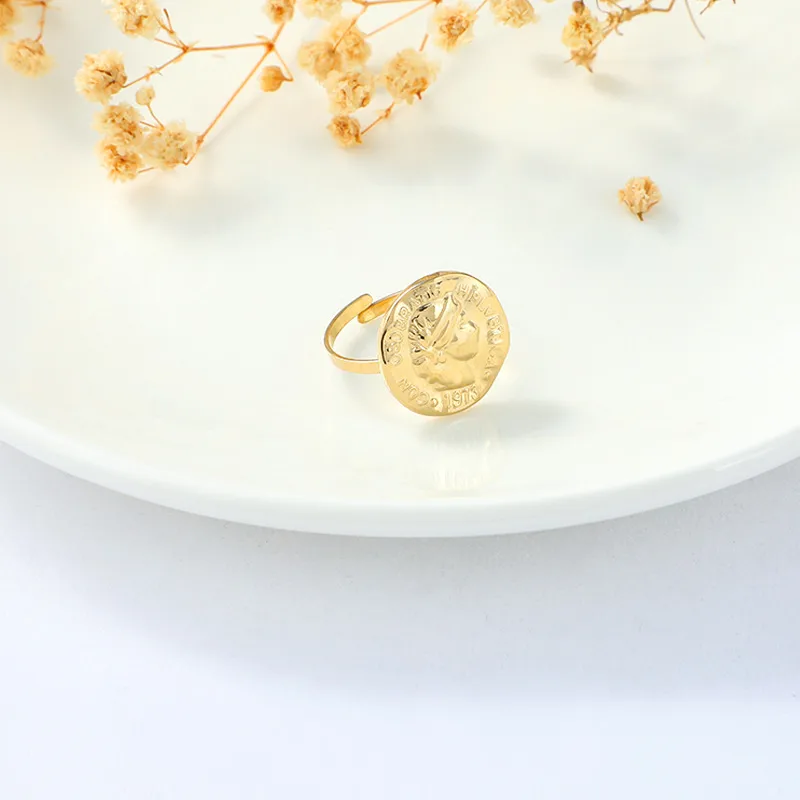 Moda Acero Inoxidable Retrato Sin Incrustaciones Mujeres