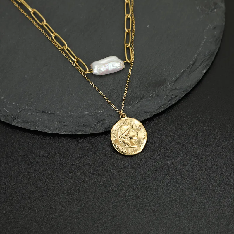 Geometric Fashion Stainless Steel Titanium Steel Necklace Wholesale
