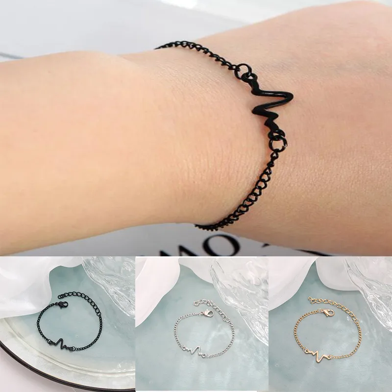 Wholesale Jewelry Simple Lightning Wave Bracelet Doublewinwholesale